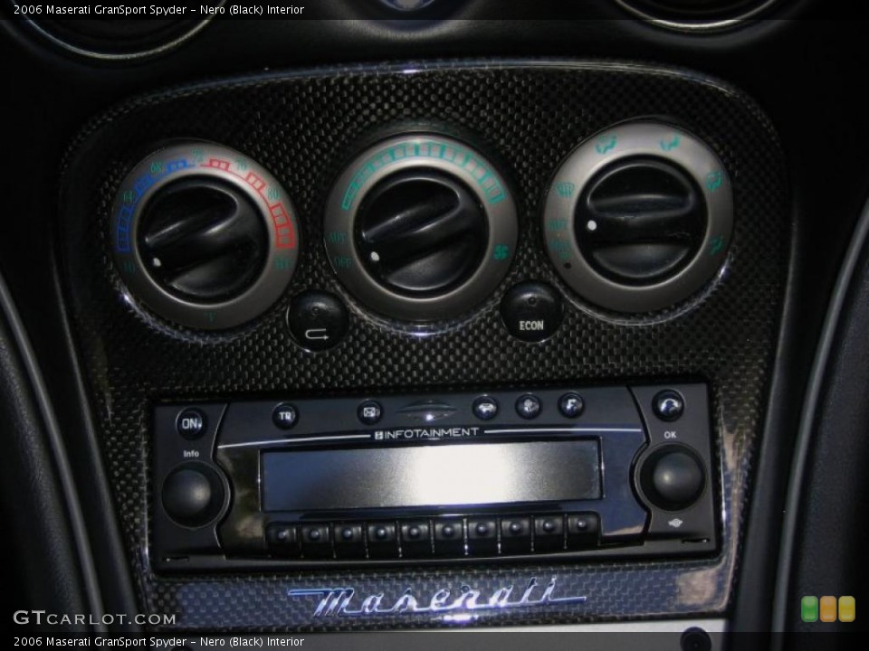 Nero (Black) Interior Controls for the 2006 Maserati GranSport Spyder #46661522