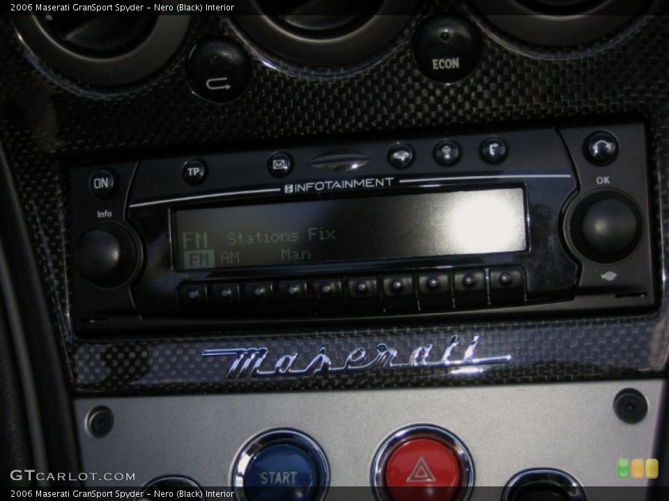 Nero (Black) Interior Controls for the 2006 Maserati GranSport Spyder #46661534
