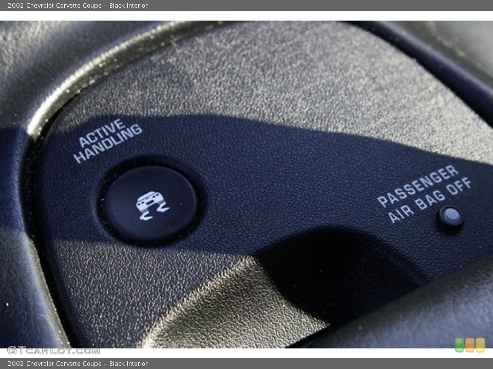 Black Interior Controls for the 2002 Chevrolet Corvette Coupe #46662272