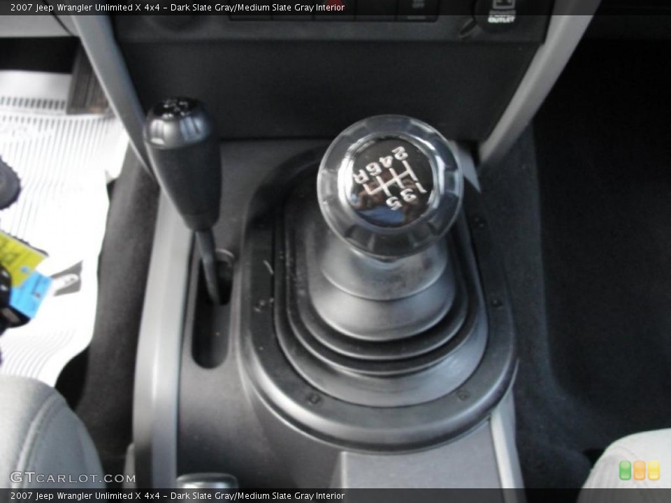 Dark Slate Gray/Medium Slate Gray Interior Transmission for the 2007 Jeep Wrangler Unlimited X 4x4 #46662908
