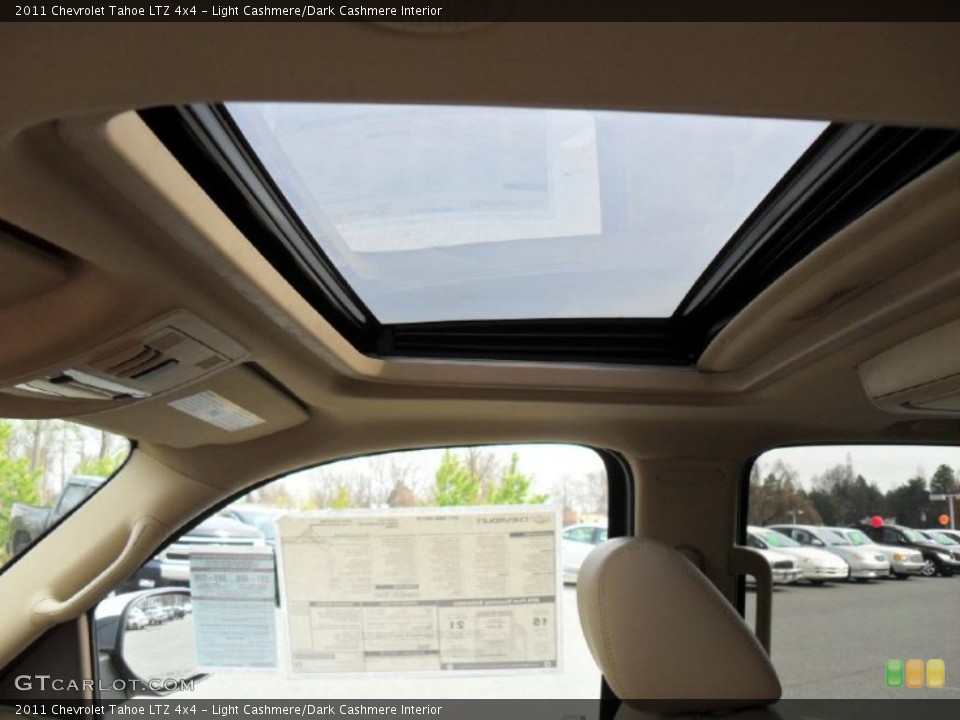 Light Cashmere/Dark Cashmere Interior Sunroof for the 2011 Chevrolet Tahoe LTZ 4x4 #46663466