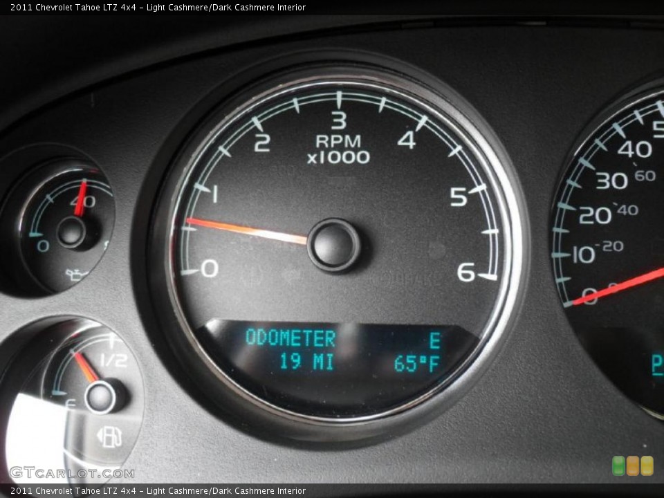 Light Cashmere/Dark Cashmere Interior Gauges for the 2011 Chevrolet Tahoe LTZ 4x4 #46663514