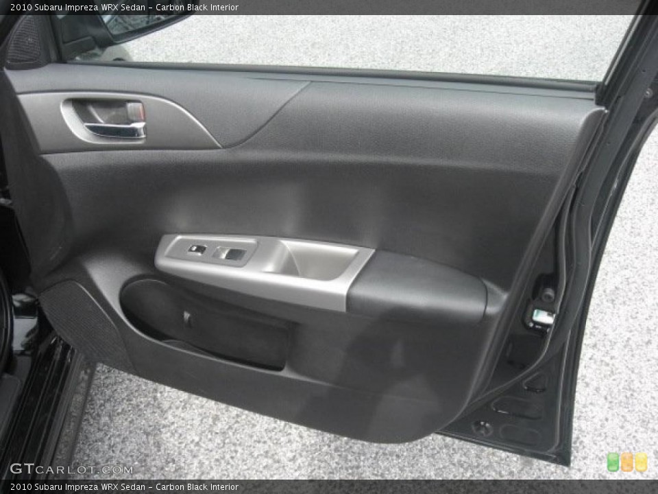 Carbon Black Interior Door Panel for the 2010 Subaru Impreza WRX Sedan #46664345