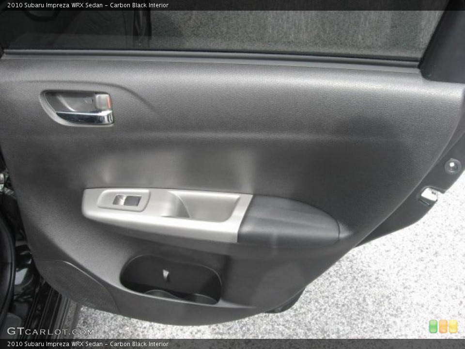 Carbon Black Interior Door Panel for the 2010 Subaru Impreza WRX Sedan #46664360
