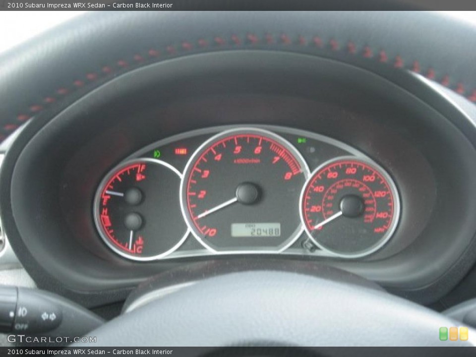 Carbon Black Interior Gauges for the 2010 Subaru Impreza WRX Sedan #46664417