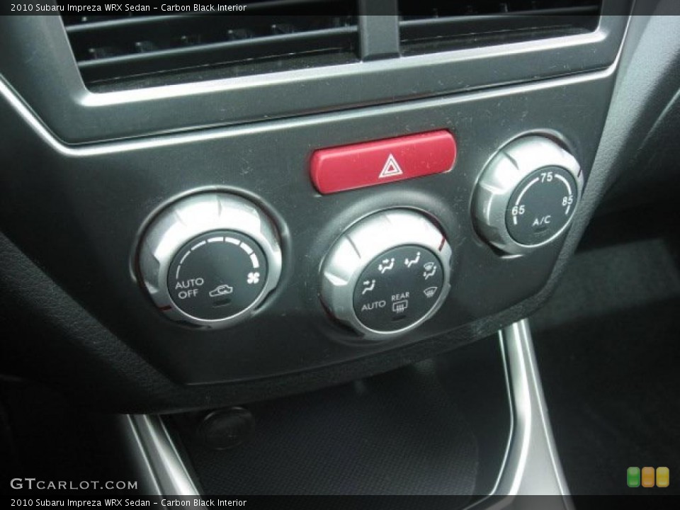 Carbon Black Interior Controls for the 2010 Subaru Impreza WRX Sedan #46664465