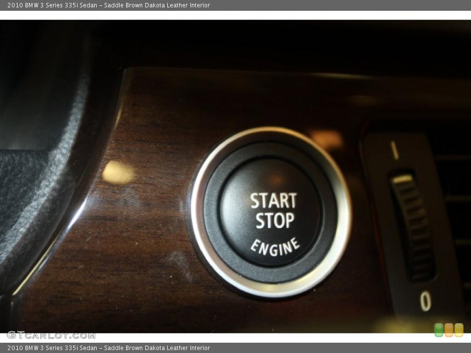 Saddle Brown Dakota Leather Interior Controls for the 2010 BMW 3 Series 335i Sedan #46664822