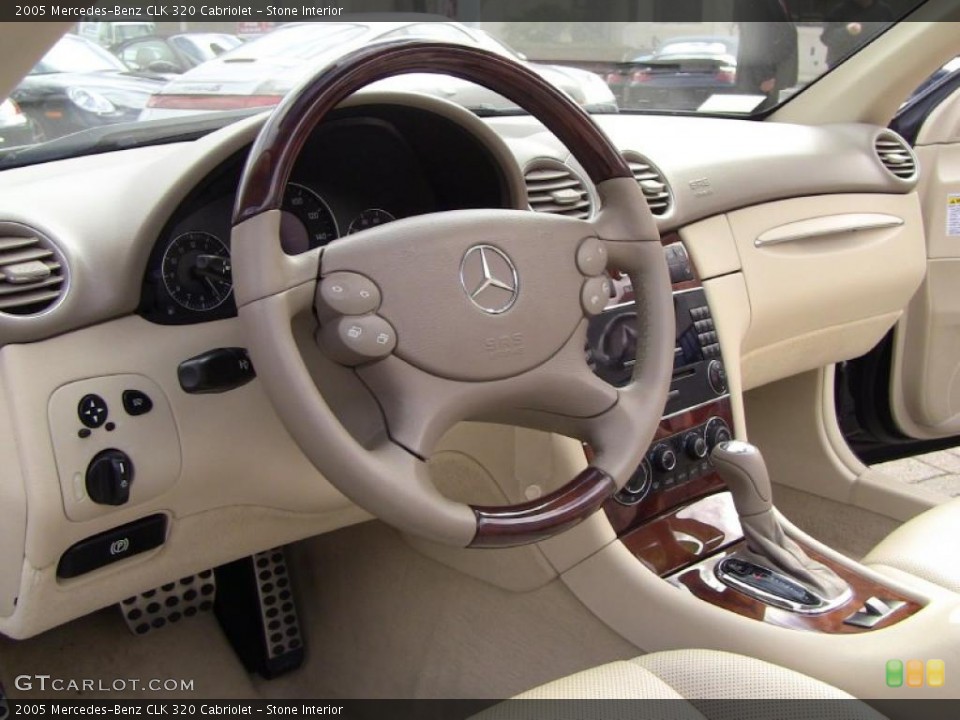Stone Interior Dashboard for the 2005 Mercedes-Benz CLK 320 Cabriolet #46665434