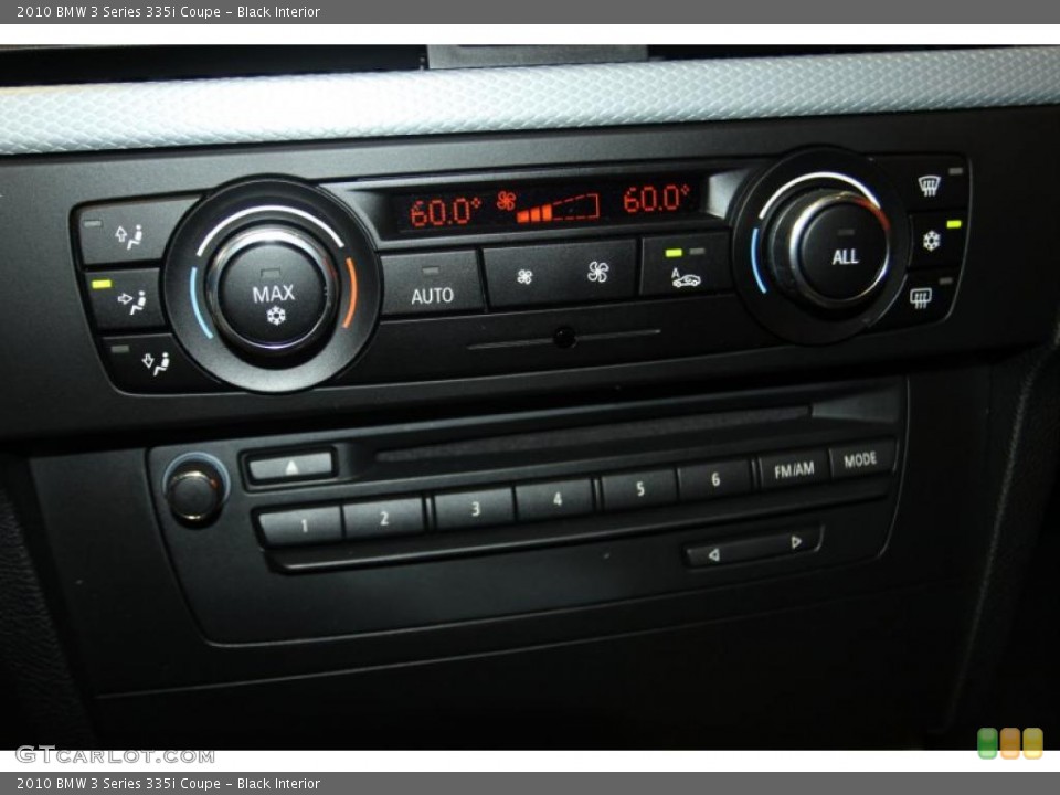 Black Interior Controls for the 2010 BMW 3 Series 335i Coupe #46665494