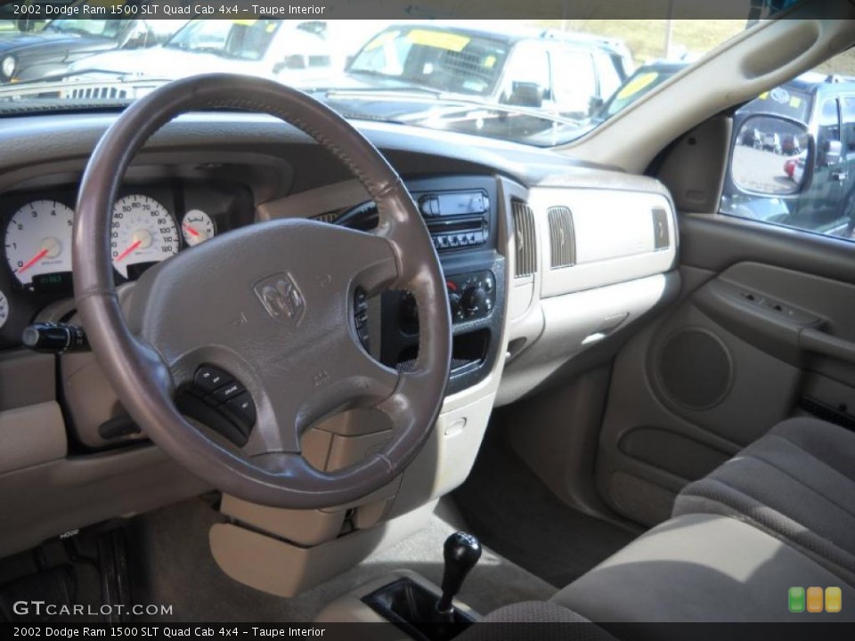 Taupe Interior Prime Interior for the 2002 Dodge Ram 1500 SLT Quad Cab 4x4 #46665575