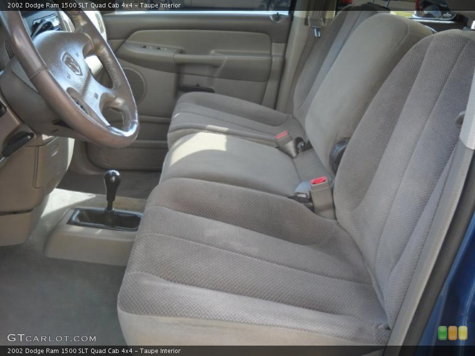 Taupe Interior Photo for the 2002 Dodge Ram 1500 SLT Quad Cab 4x4 #46665590