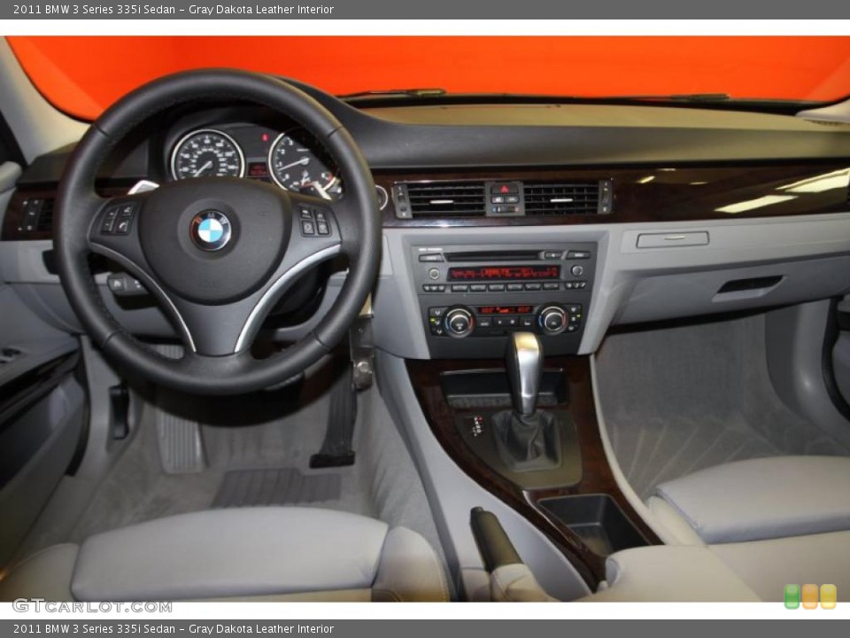 Gray Dakota Leather Interior Dashboard for the 2011 BMW 3 Series 335i Sedan #46665803