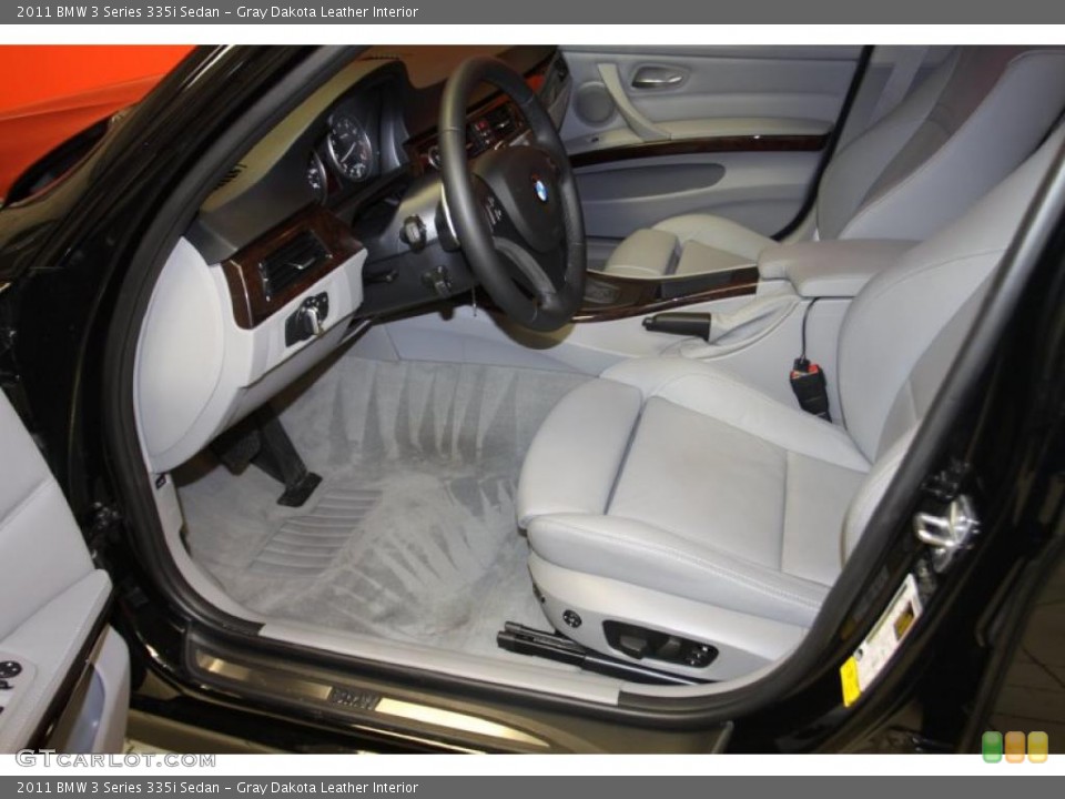 Gray Dakota Leather Interior Photo for the 2011 BMW 3 Series 335i Sedan #46665818