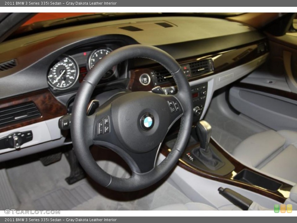Gray Dakota Leather Interior Photo for the 2011 BMW 3 Series 335i Sedan #46665878