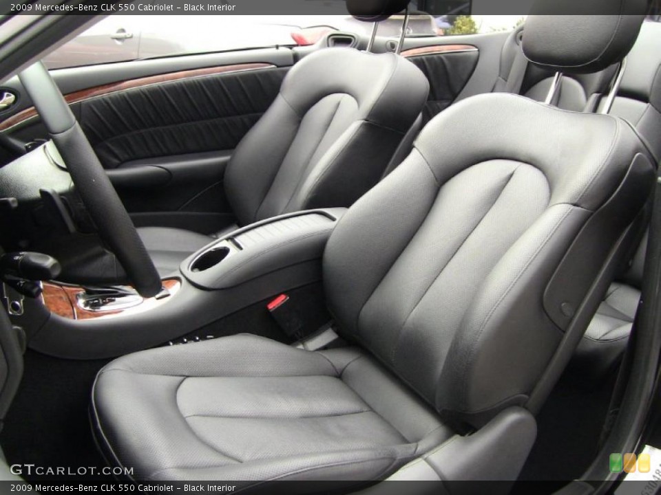 Black Interior Photo for the 2009 Mercedes-Benz CLK 550 Cabriolet #46665923