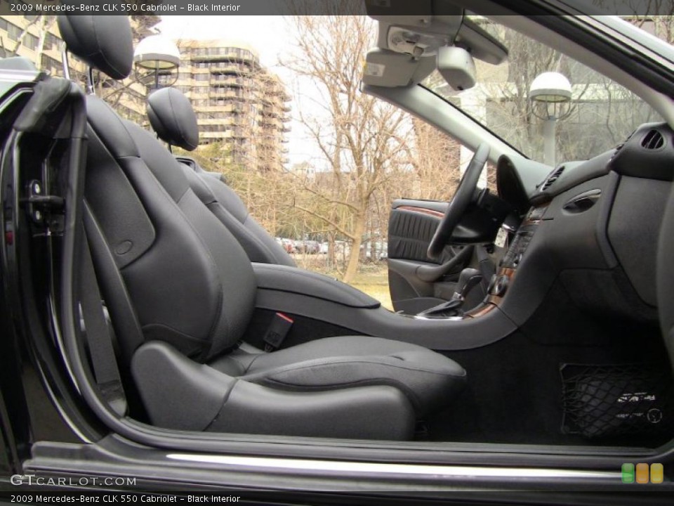 Black Interior Photo for the 2009 Mercedes-Benz CLK 550 Cabriolet #46665974