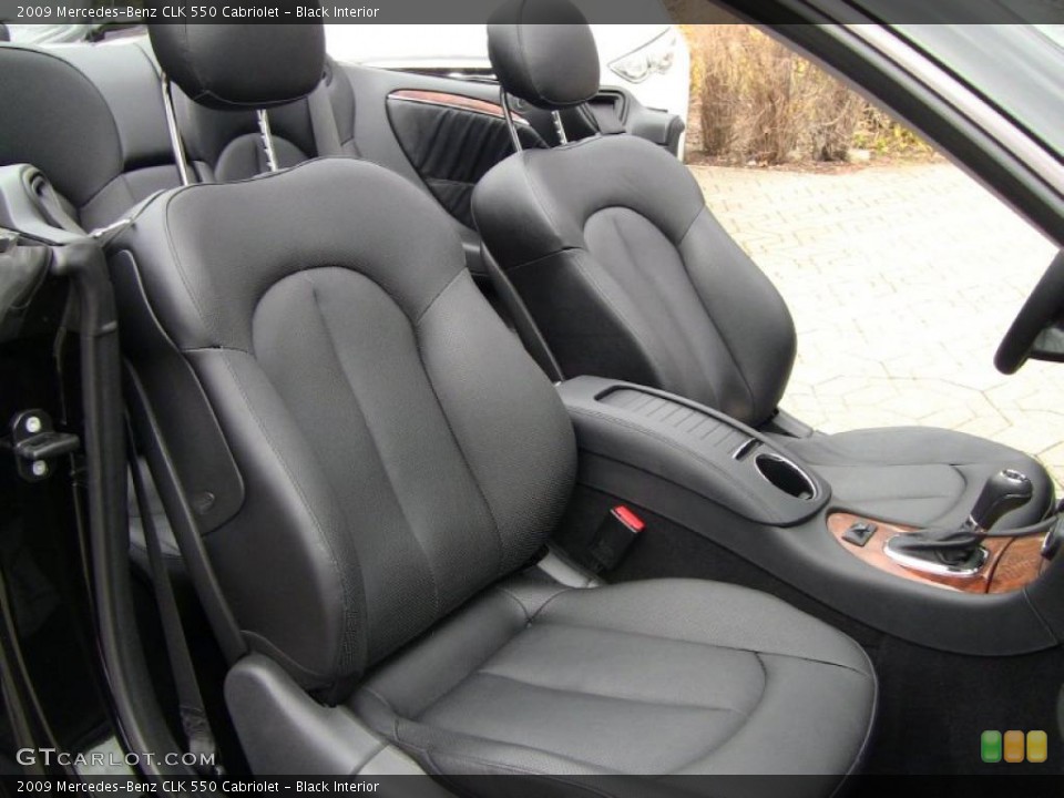 Black Interior Photo for the 2009 Mercedes-Benz CLK 550 Cabriolet #46665989