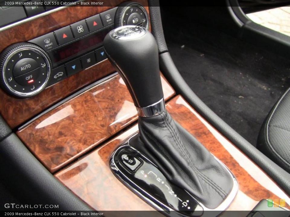 Black Interior Transmission for the 2009 Mercedes-Benz CLK 550 Cabriolet #46666118