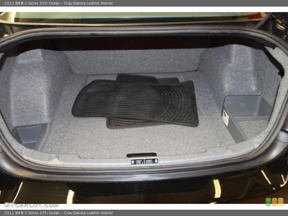 Gray Dakota Leather Interior Trunk for the 2011 BMW 3 Series 335i Sedan #46666121