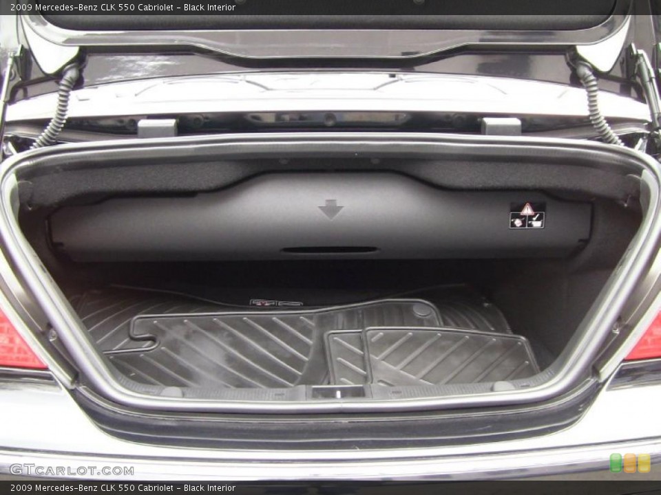 Black Interior Trunk for the 2009 Mercedes-Benz CLK 550 Cabriolet #46666145