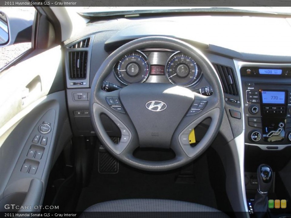 Gray Interior Steering Wheel for the 2011 Hyundai Sonata GLS #46667021
