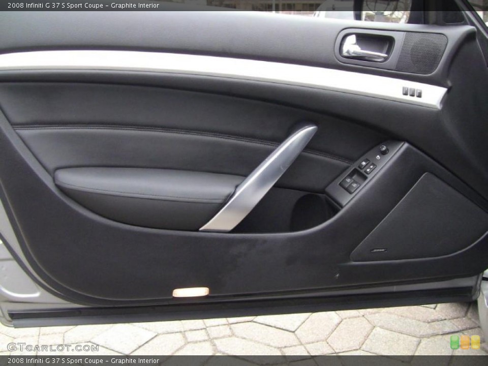 Graphite Interior Door Panel for the 2008 Infiniti G 37 S Sport Coupe #46667186