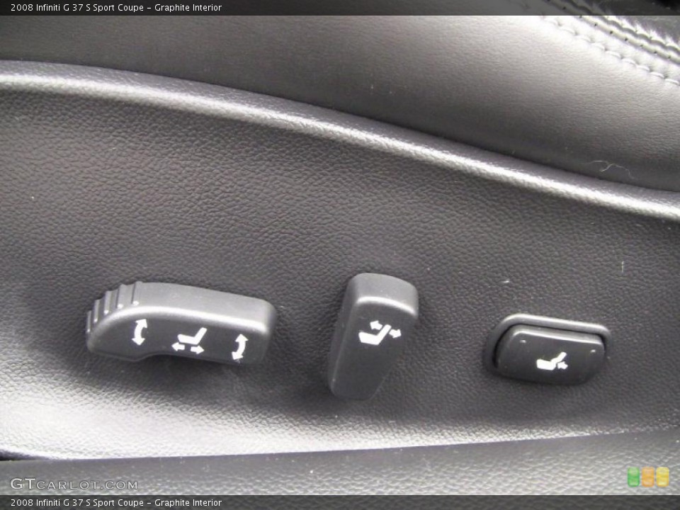 Graphite Interior Controls for the 2008 Infiniti G 37 S Sport Coupe #46667219