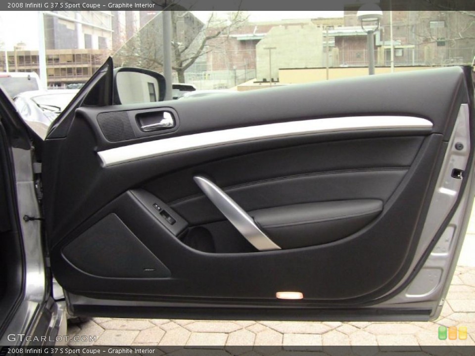 Graphite Interior Door Panel for the 2008 Infiniti G 37 S Sport Coupe #46667282