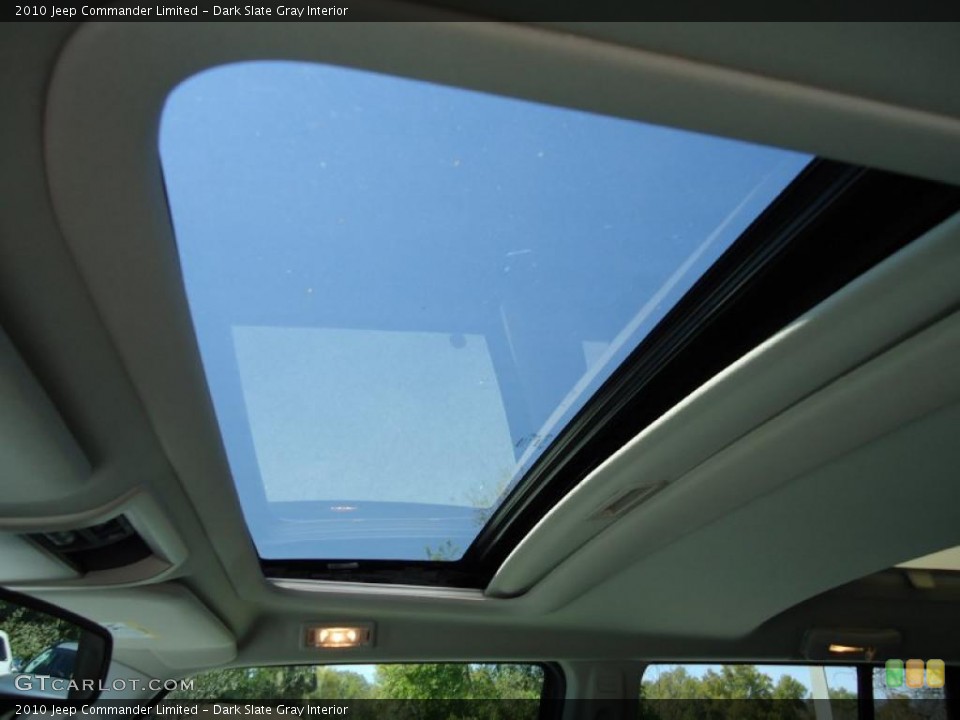 Dark Slate Gray Interior Sunroof for the 2010 Jeep Commander Limited #46667393