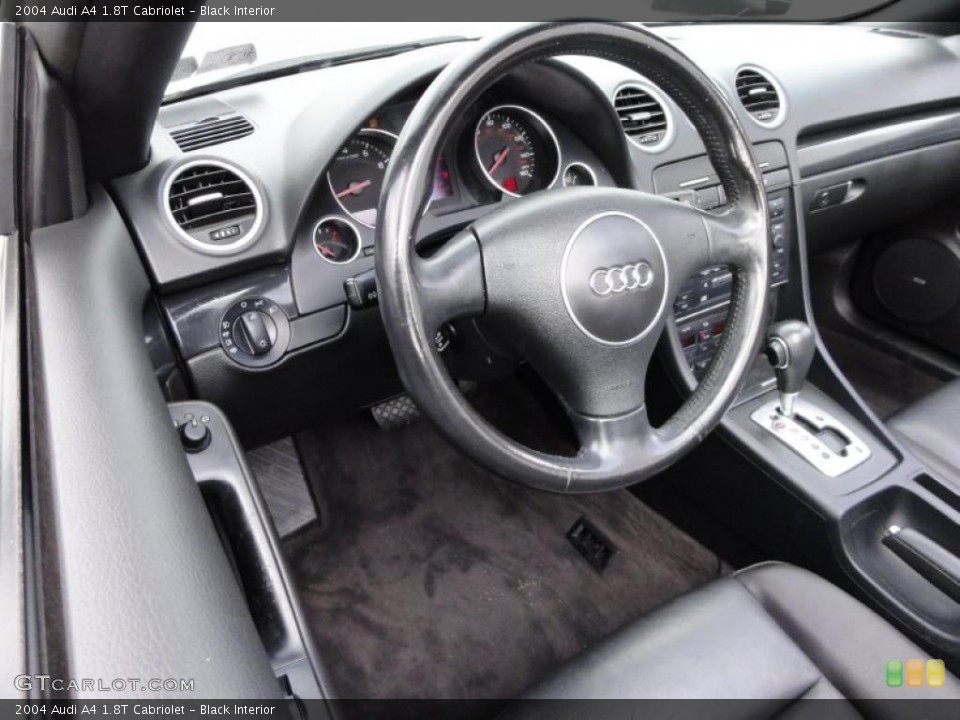 Black Interior Steering Wheel for the 2004 Audi A4 1.8T Cabriolet #46667705