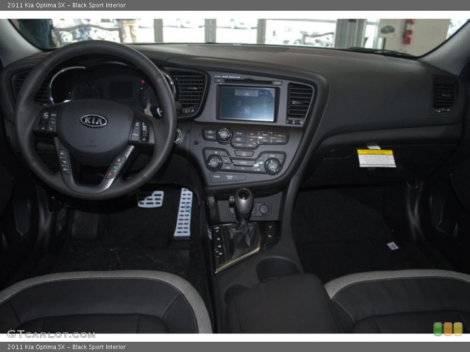 Black Sport Interior Dashboard for the 2011 Kia Optima SX #46667756
