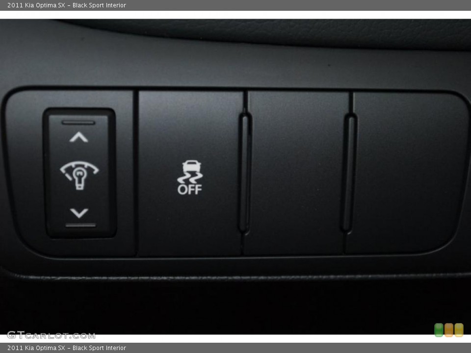 Black Sport Interior Controls for the 2011 Kia Optima SX #46667942