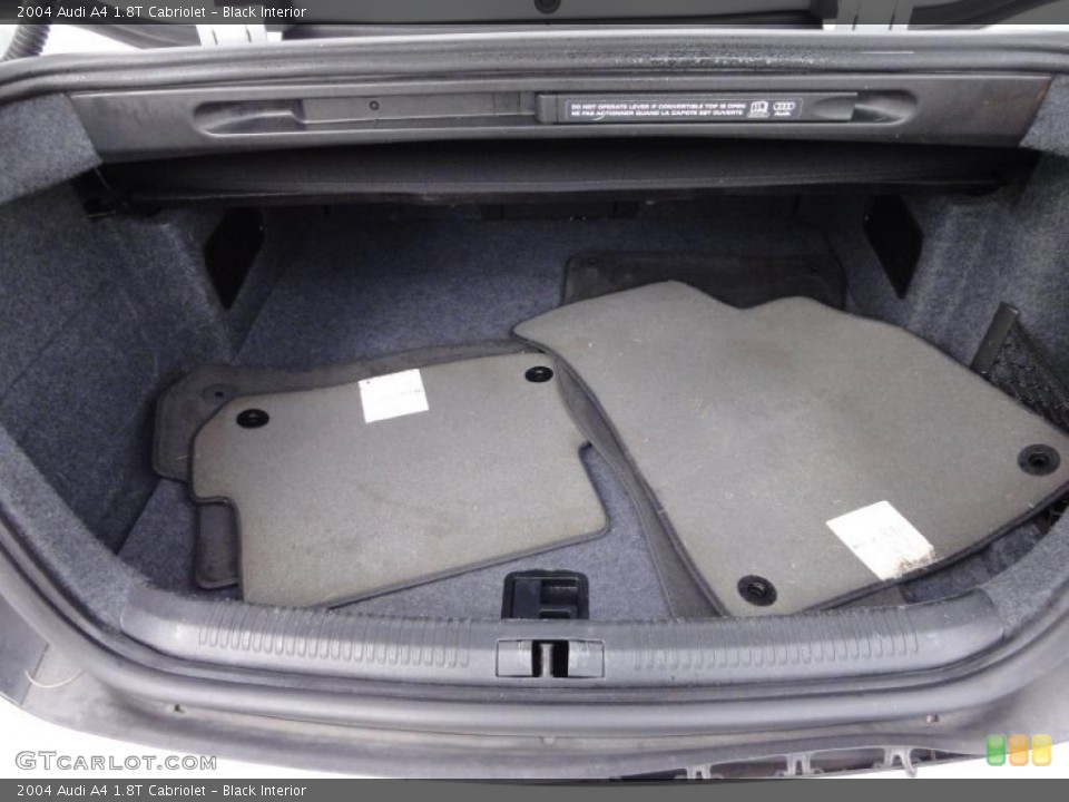 Black Interior Trunk for the 2004 Audi A4 1.8T Cabriolet #46667960