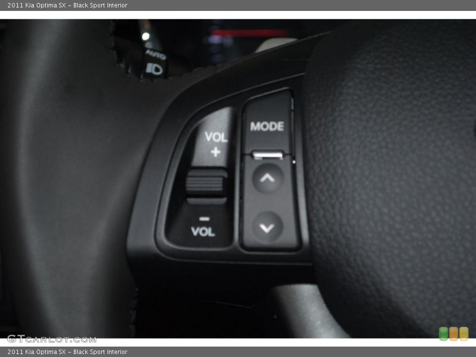 Black Sport Interior Controls for the 2011 Kia Optima SX #46667972