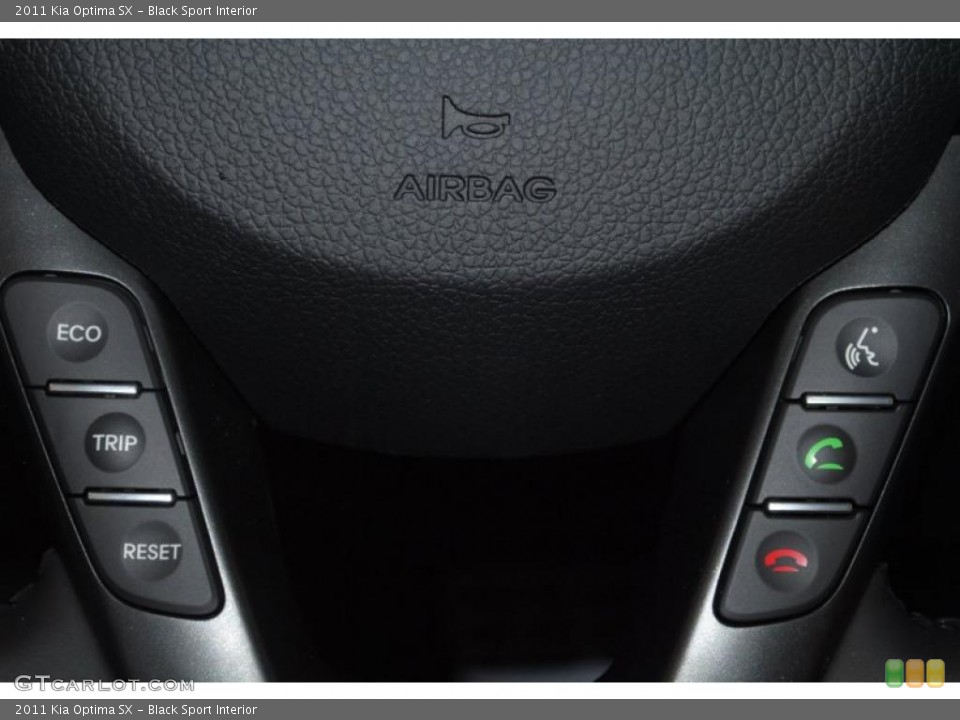 Black Sport Interior Controls for the 2011 Kia Optima SX #46667996