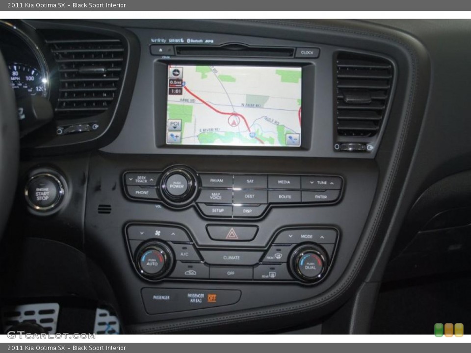 Black Sport Interior Controls for the 2011 Kia Optima SX #46668050