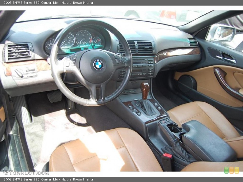 Natural Brown Interior Dashboard for the 2003 BMW 3 Series 330i Convertible #46668536