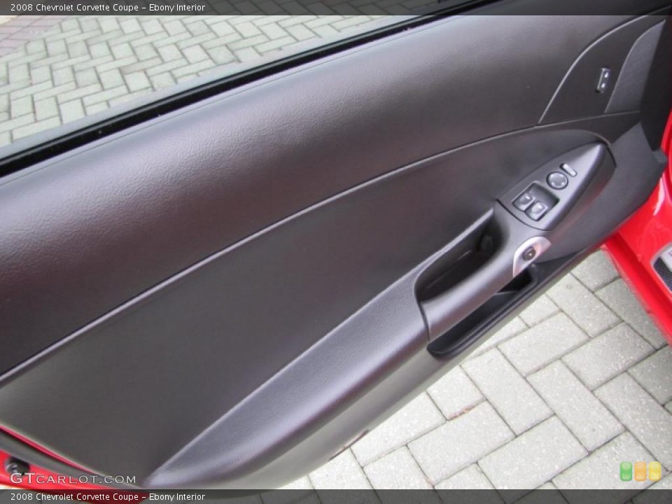 Ebony Interior Door Panel for the 2008 Chevrolet Corvette Coupe #46670273