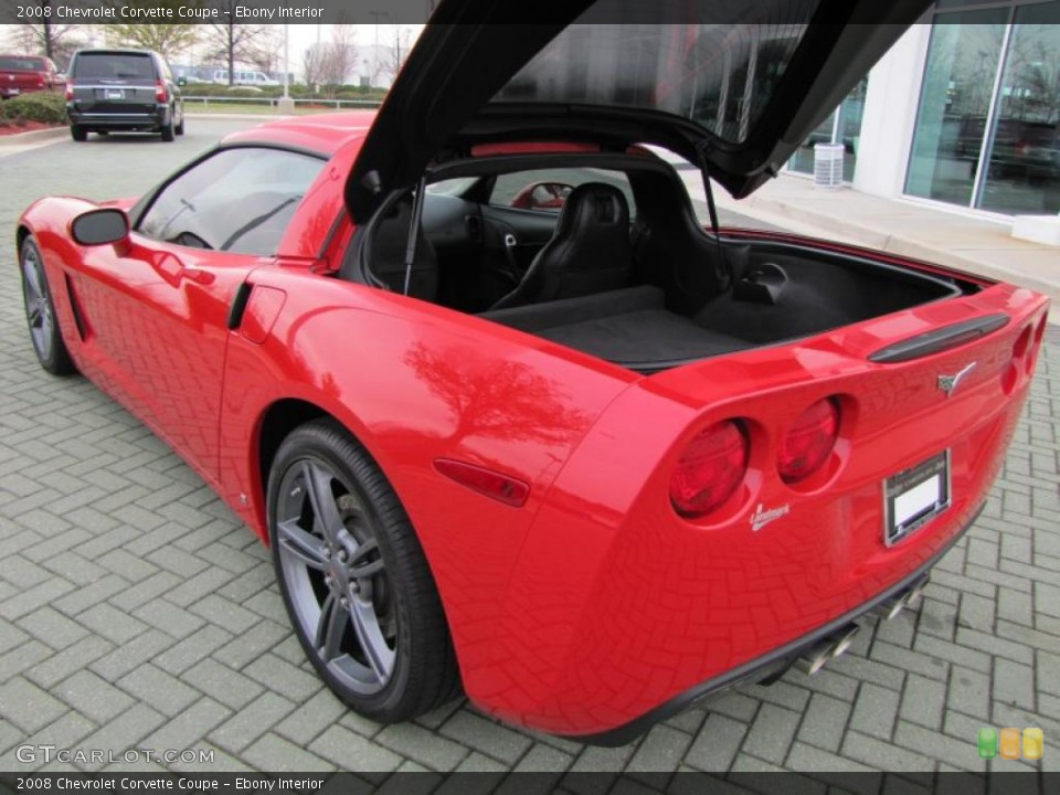 Ebony Interior Trunk for the 2008 Chevrolet Corvette Coupe #46670288