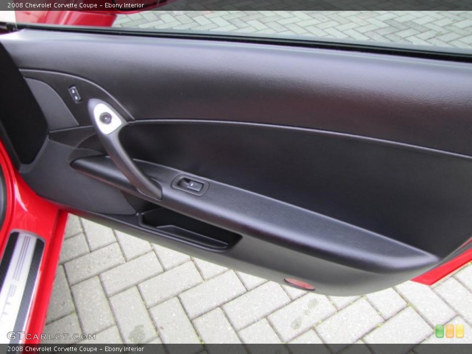 Ebony Interior Door Panel for the 2008 Chevrolet Corvette Coupe #46670323