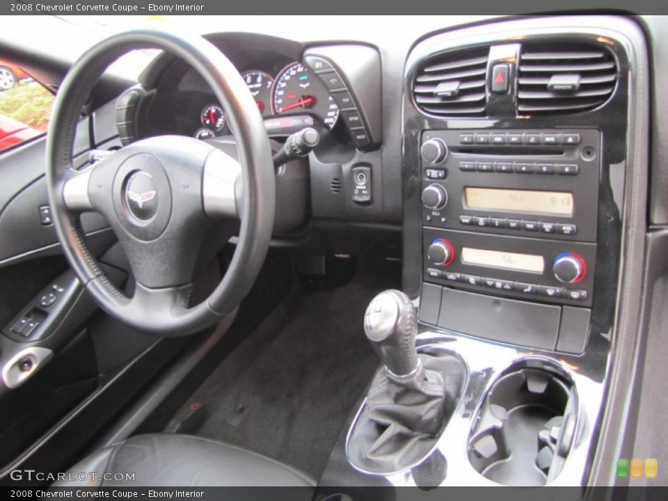 Ebony Interior Dashboard for the 2008 Chevrolet Corvette Coupe #46670351