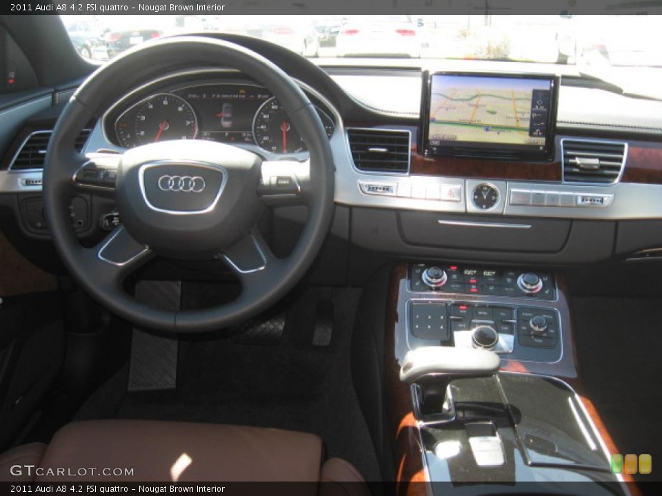 Nougat Brown Interior Dashboard for the 2011 Audi A8 4.2 FSI quattro #46670357
