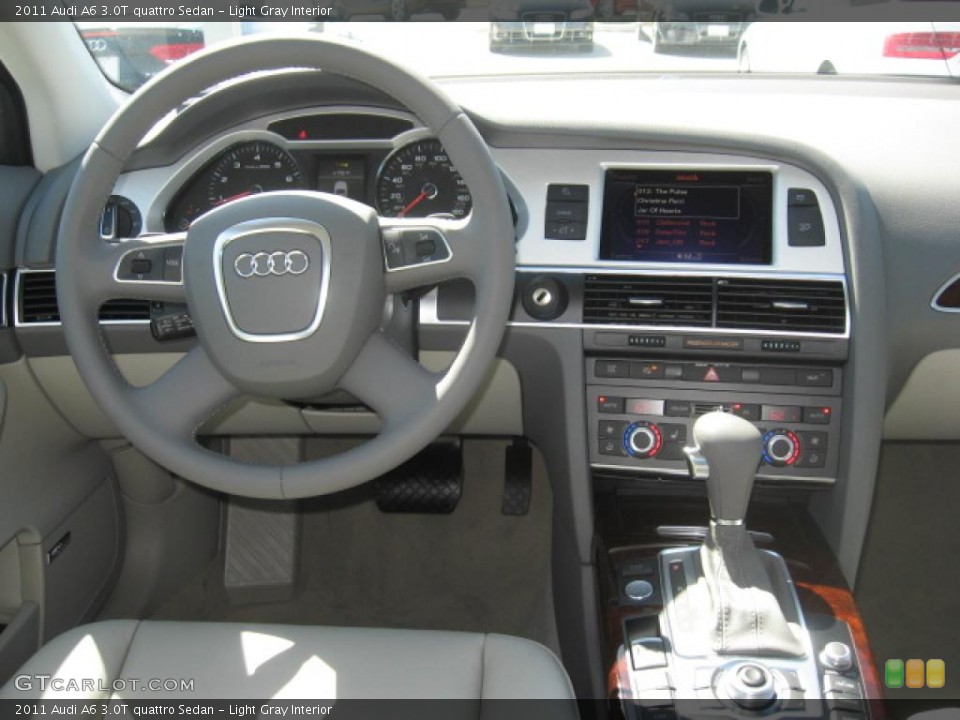 Light Gray Interior Dashboard for the 2011 Audi A6 3.0T quattro Sedan #46670627