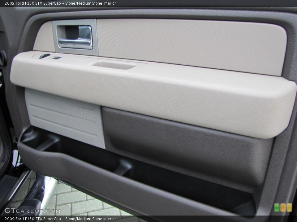Stone/Medium Stone Interior Door Panel for the 2009 Ford F150 STX SuperCab #46671236