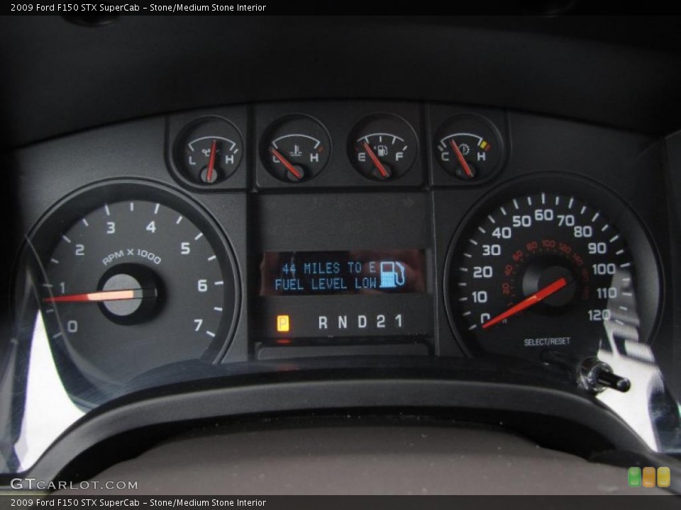 Stone/Medium Stone Interior Gauges for the 2009 Ford F150 STX SuperCab #46671293