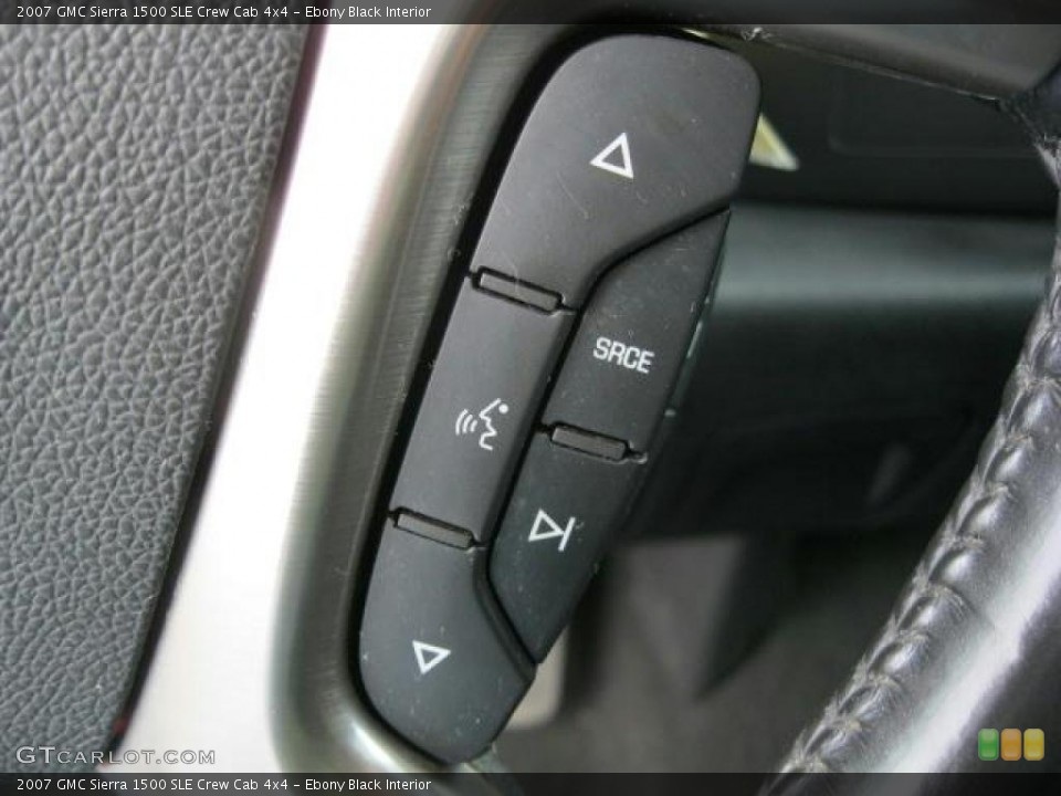 Ebony Black Interior Controls for the 2007 GMC Sierra 1500 SLE Crew Cab 4x4 #46671503