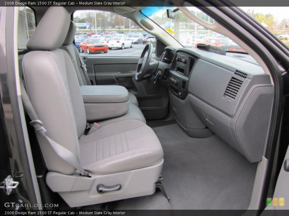 Medium Slate Gray Interior Photo for the 2008 Dodge Ram 1500 ST Regular Cab #46672520