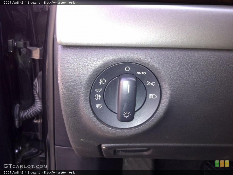 Black/Amaretto Interior Controls for the 2005 Audi A8 4.2 quattro #46672532