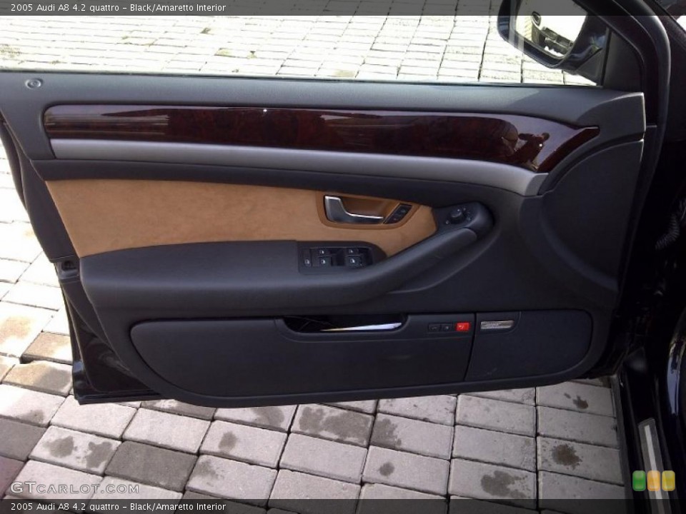 Black/Amaretto Interior Door Panel for the 2005 Audi A8 4.2 quattro #46672670