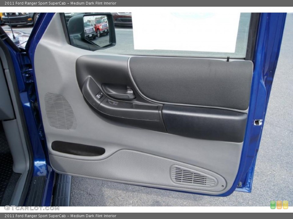 Medium Dark Flint Interior Door Panel for the 2011 Ford Ranger Sport SuperCab #46673975